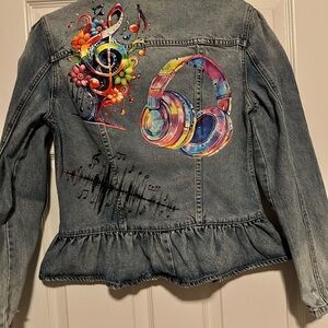 Blank NYC Denim Jacket with Brown Label